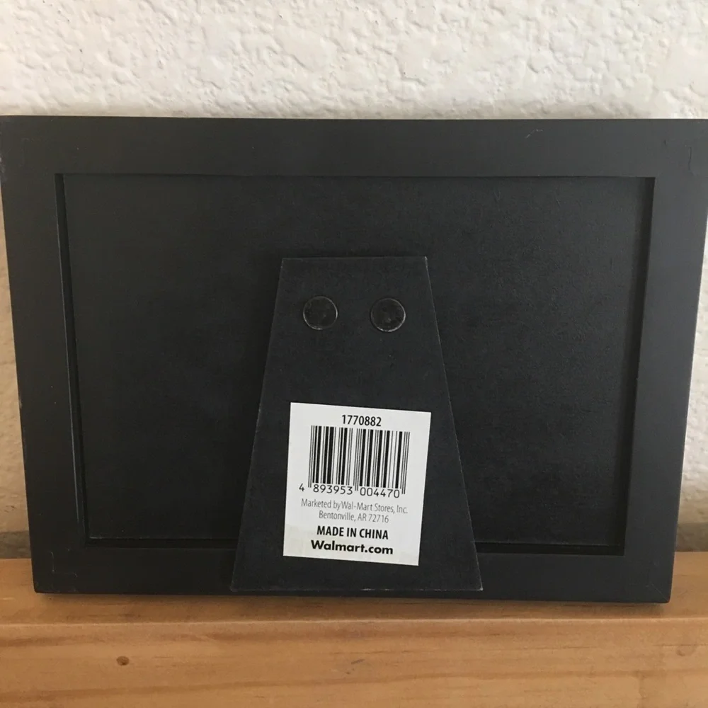 I Love My Dog 4x6 black wood photo frame